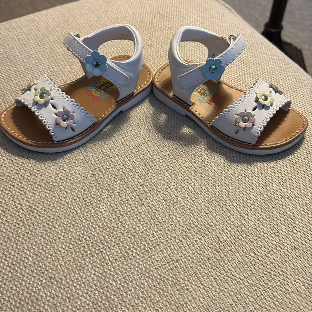 Rachel Toddler Girls Floral Band Sandals